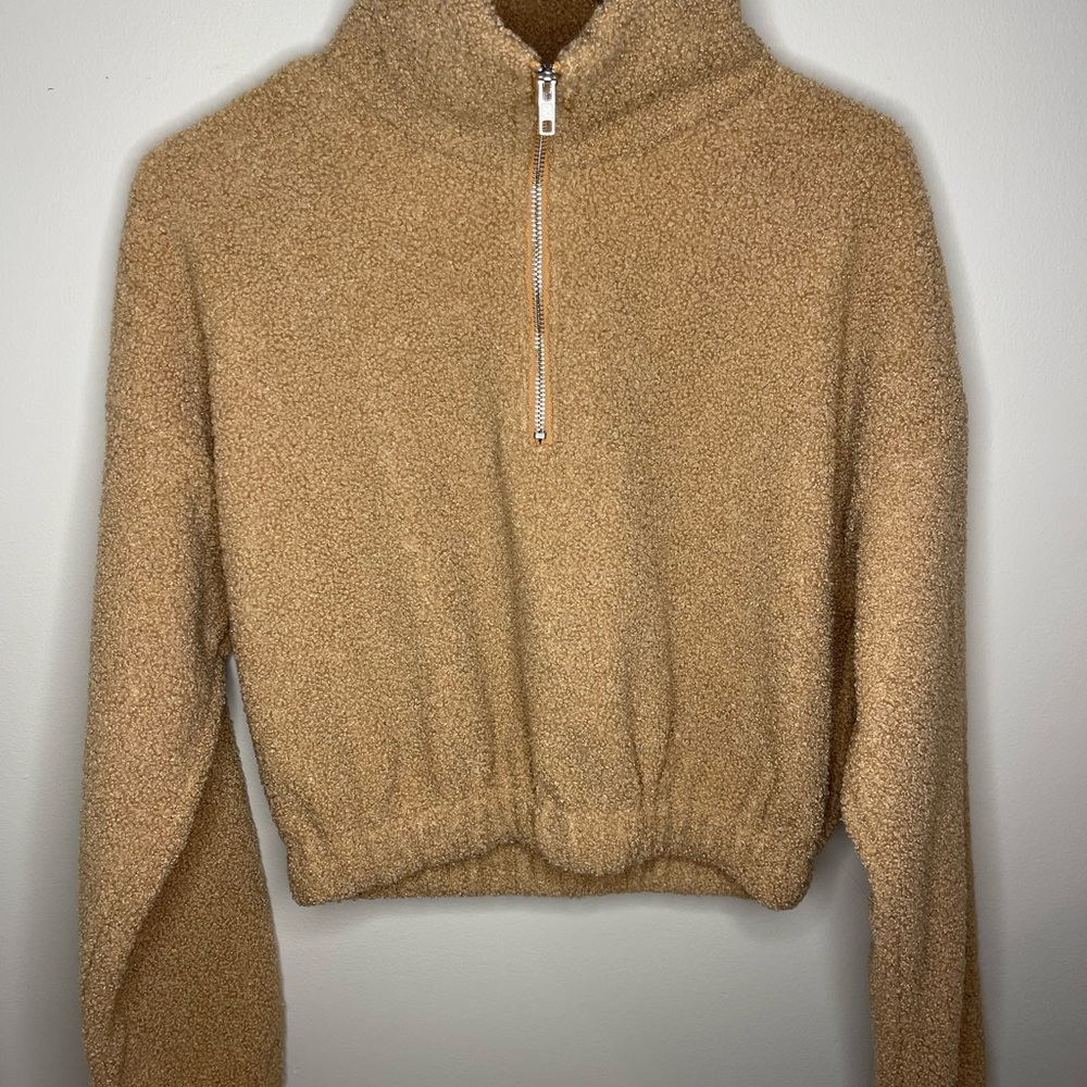 Cropped Teddy Sweater! NWT